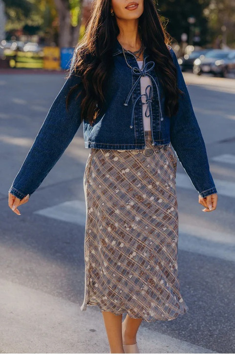 Mikarose Route 66 Jacket In Frontier Blue