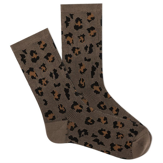 K Bell Soft and Dreamy Leopard Socks