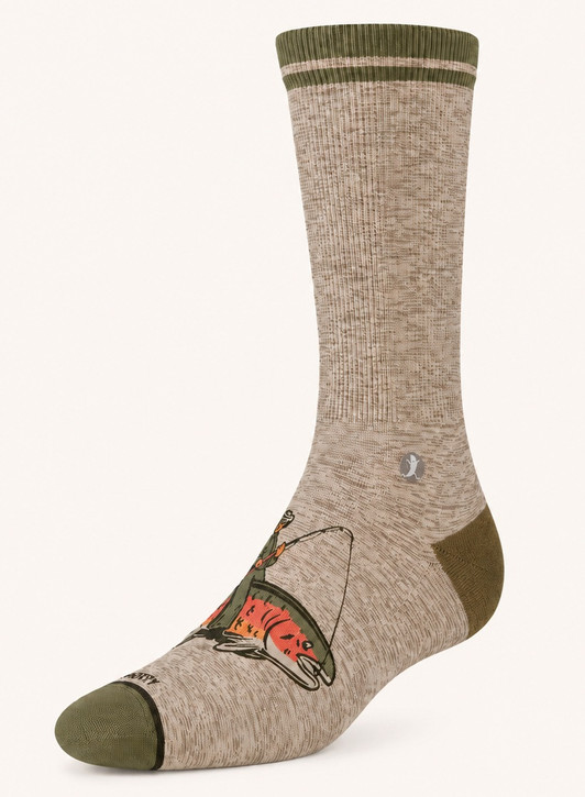 Shinesty The Rowdy Angler Heel Hammock™ Crew Socks