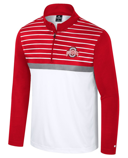 Colosseum Ohio State Buckeyes Kynes 1/4 Zip Windshirt