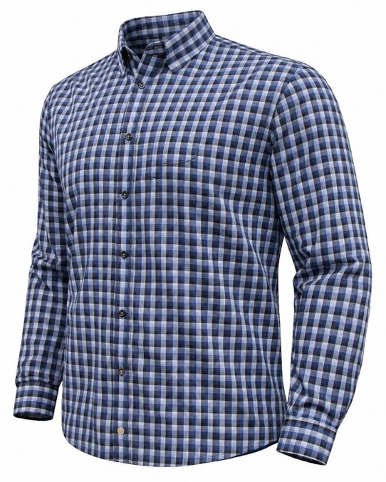 F/X Fusion B&T Long Sleeve Shirt - Textured Mini Check