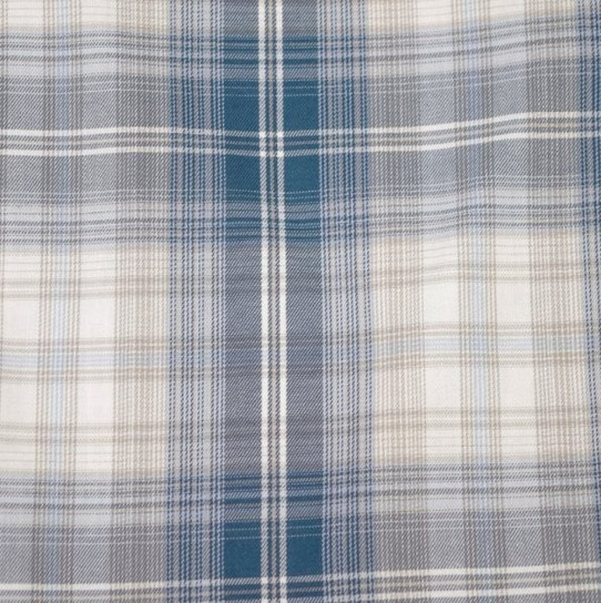 F/X Fusion Long Sleeve Twill Multi Plaid Shirt - Blue/Tan