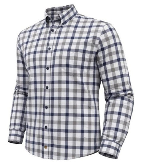 F/X Fusion B&T Long Sleeve Shirt Twill Multi Plaid - White/Multi