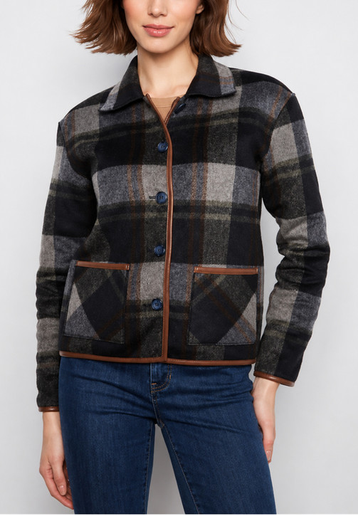 Charlie B Reversible Plaid Jacket