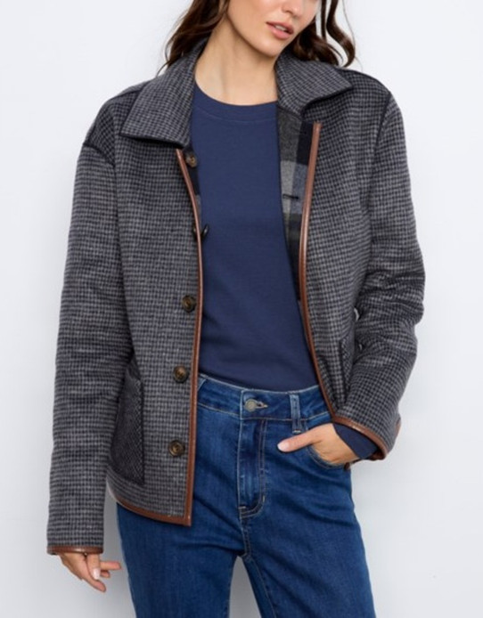 Charlie B Reversible Plaid Jacket