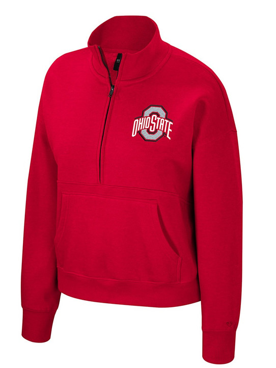 Colosseum Ohio State Buckeyes Claire 1/2 Zip Fleece