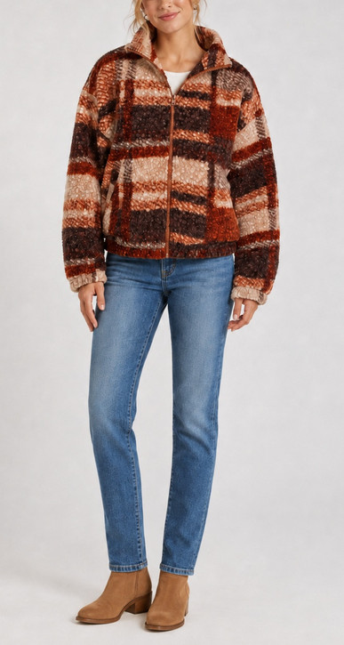 Keren Hart Fuzzy Jacket
