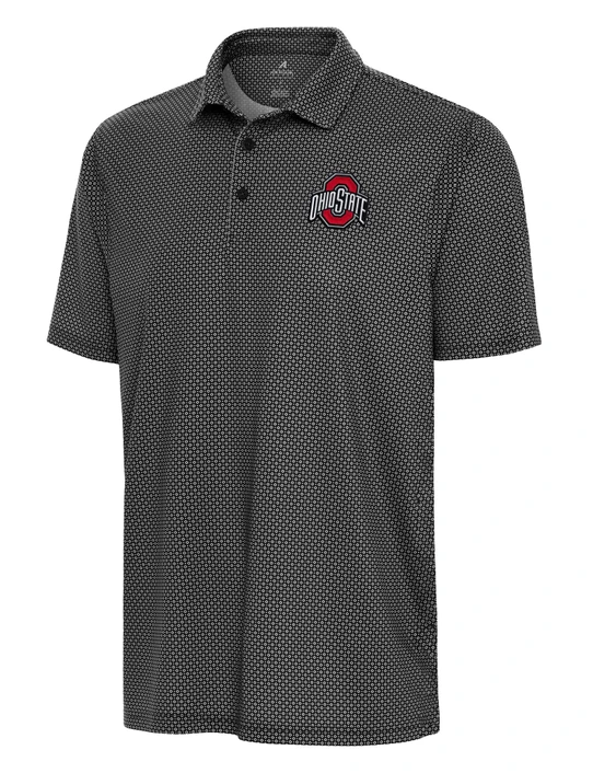 Antigua Men's Ohio State Trellis Polo