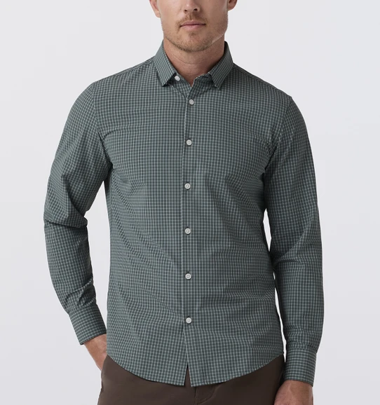 Mizzen+Main Leeward Hemlock Charles Grid Dress Shirt