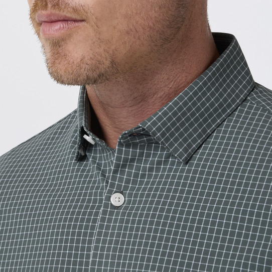 Mizzen+Main Leeward Hemlock Charles Grid Dress Shirt