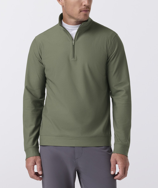 Mizzen+Main Easton Quarter Zip - Olive
