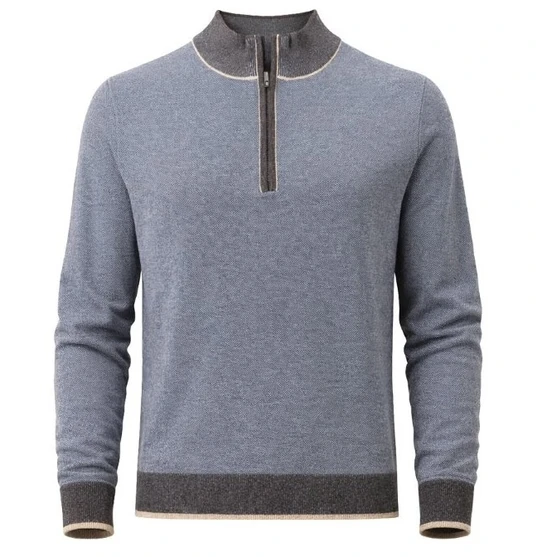 F/X Fusion Long Sleeve Birdseye 1/4 Zip Sweater