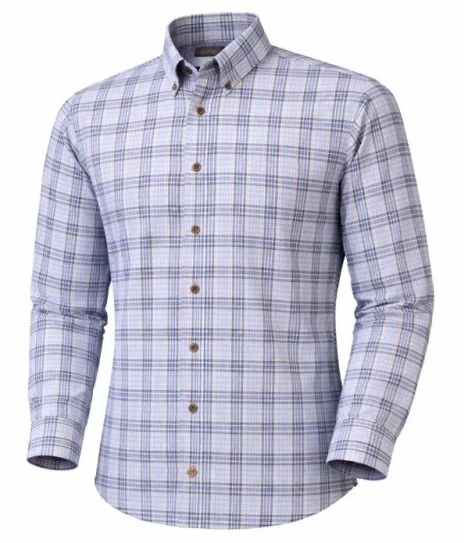 F/X Fusion Long Sleeve Multi Check Shirt - Blue/Brown