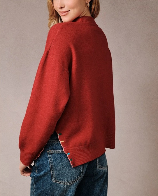 Sunday Edition "Peace & Joy" Novelty Sweater