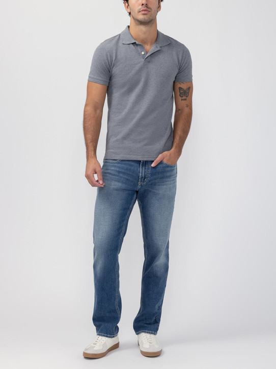 Silver Allan Slim Straight Fit Jean - M12401EFS225