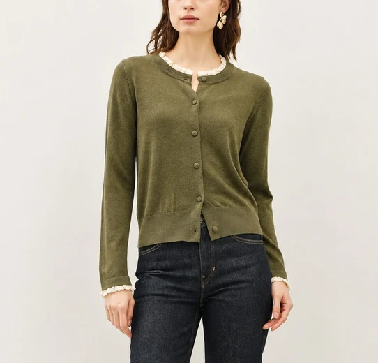 Be Cool Ruffle Hem Cardigan