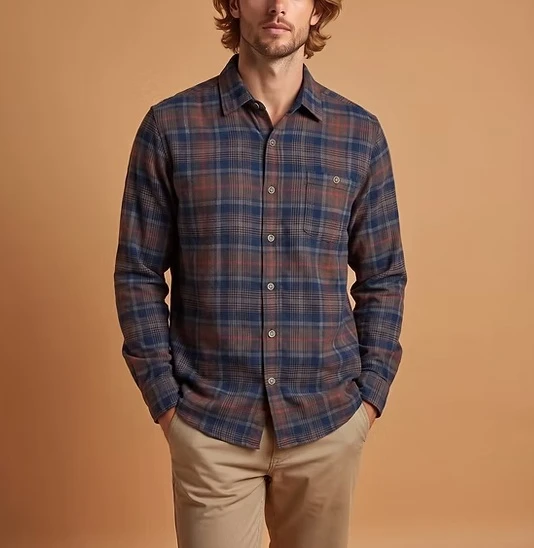 North River Poly Plaid Shirt
