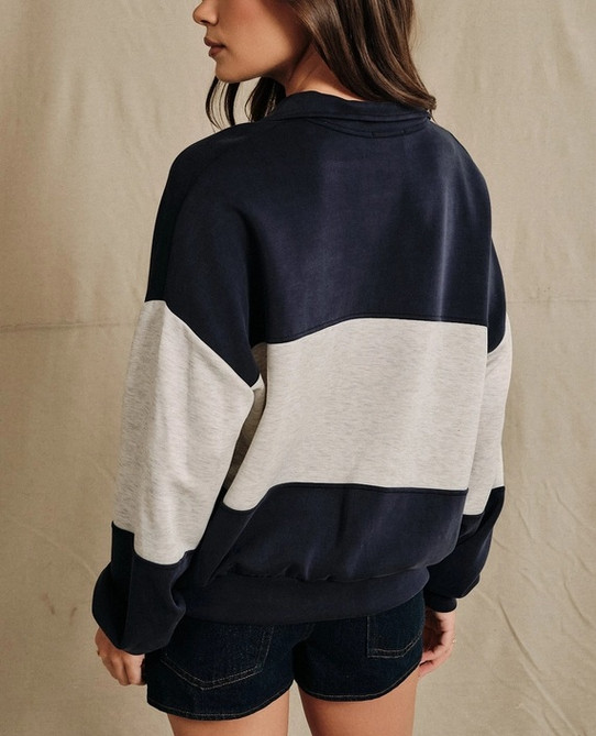 Sunday Edition Funnel Neck Quarter Zip Pullover