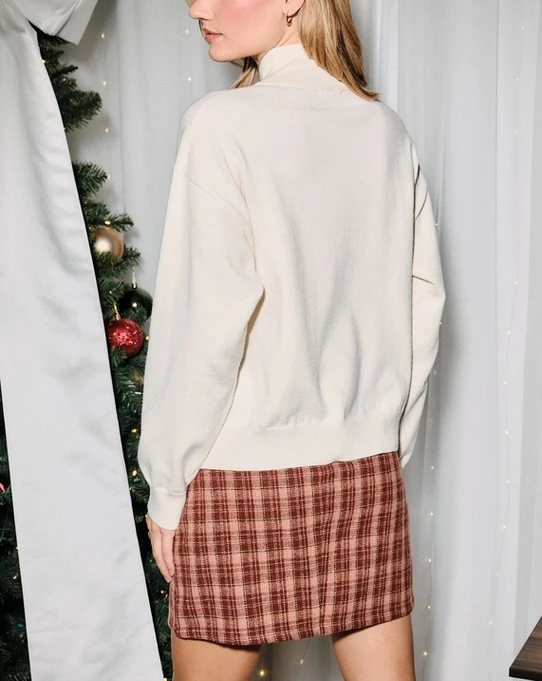 Sunday Edition Christmas Cocktail Knit Sweater