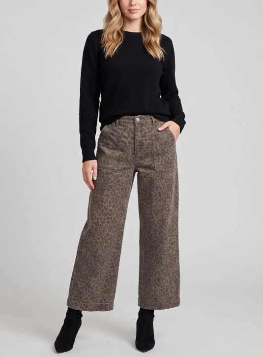 She + Sky Animal Print Pant