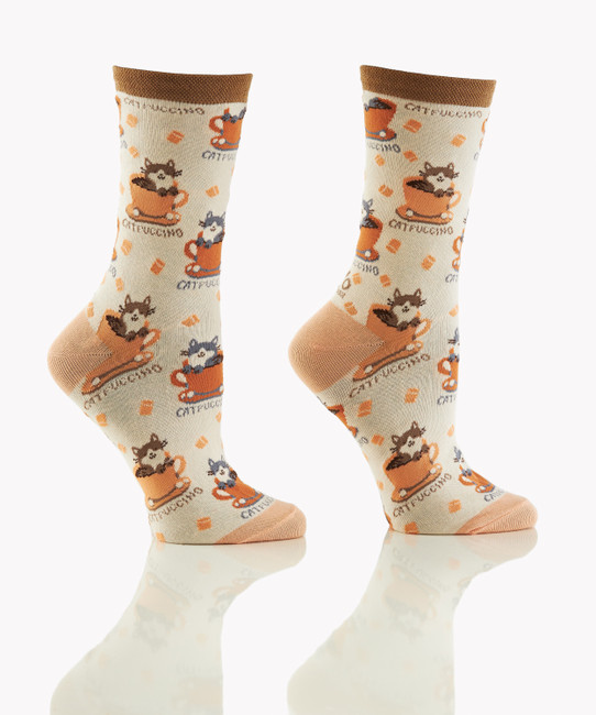 YO Sox Ladies Catpuccino Socks