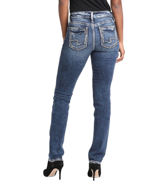 Silver Elyse Straight Jean-L03403SCP318
