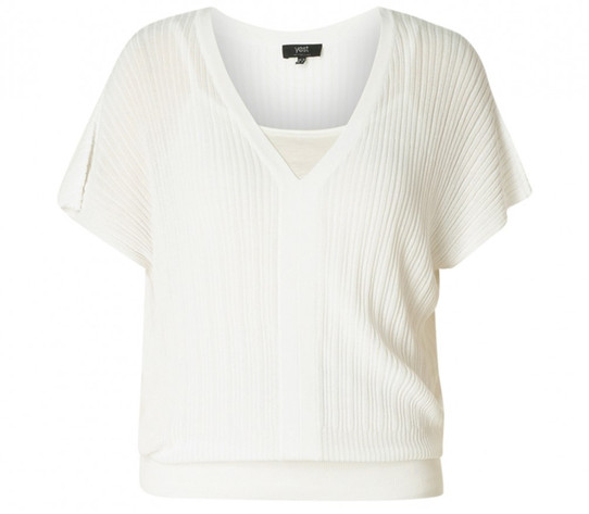 Ribbed 2-fer Top