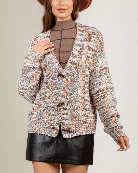 Toggle Front Cardigan