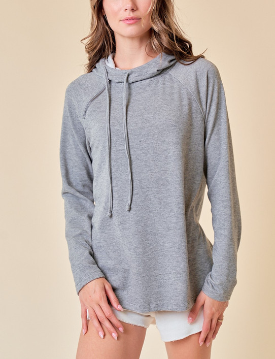 Asymmetrical Raglan Hoodie