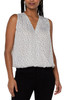 Liverpool Sleeveless Draped Vneck Blouse