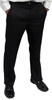 Eisenberg Flat Front Solid Black Suit Separate Pant