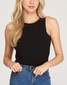 She + Sky Halter Ribbed Bodysuit