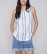 Charlie B Linen Button Tank