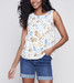 Charlie B Sleeveless Printed Top