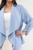 Blu Pepper Plus 3/4 Rouched Sleeve Blazer