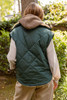 Blu Pepper Quilted Zip Up Puffer Vest