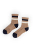 New In Striped Quarter Top Socks