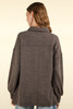 New In Plus Collared Button Down Henley