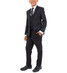 Perry Ellis Slim Fit Boy's 5 Piece Black Suit