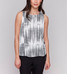 Charlie B Printed Keyhole Back Tank