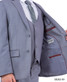 Stacy Adams Boy's 5pc Mid Gray Slim Suit