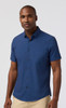 Mizzen+Main Halyard Short Sleeve Dress Shirt - Midnight Navy Gem