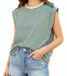 Staccato Short Sleeve Striped Top