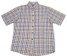 F/X Fusion Short Sleeve Twill Check Shirt- White/Gold/Blue