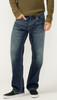 Silver Gordie Loose Fit Straight Leg Jean - M73455EFS410