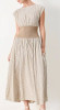 FREEMARKET Striped Woven Midi Dress