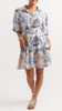 Papillon Boho Print Balloon Sleeve Dress