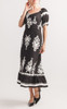 Papillon Boho Print Tie Detail Dress