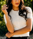 Mikarose Scalloped Cardi in Ivory