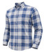 F/X Fusion B&T Long Sleeve Twill Multi Plaid Shirt - Blue/Tan